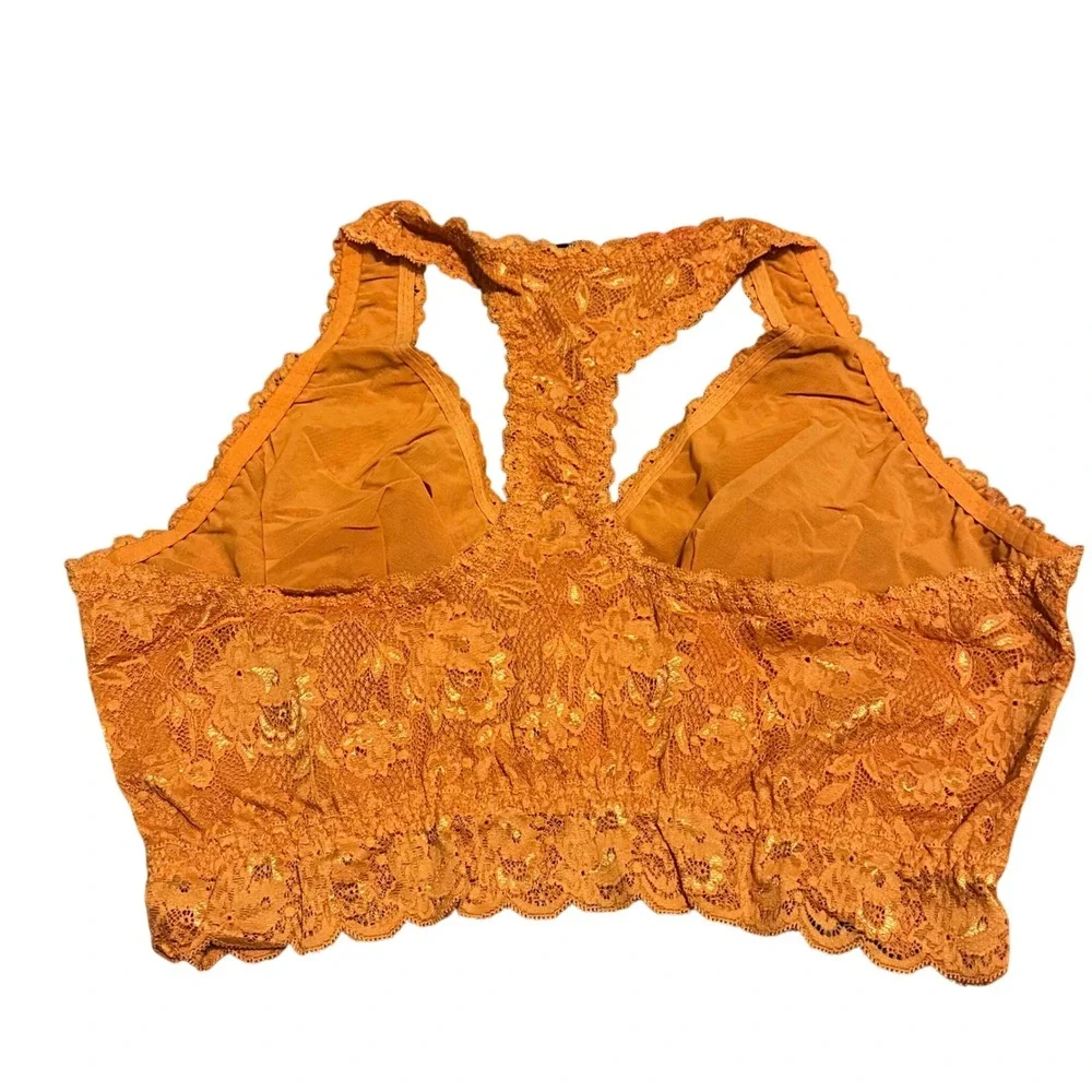 Cosabella Never Say Never Curvy Racie Racerback Bralette Garcinia Orange XL NEW‎